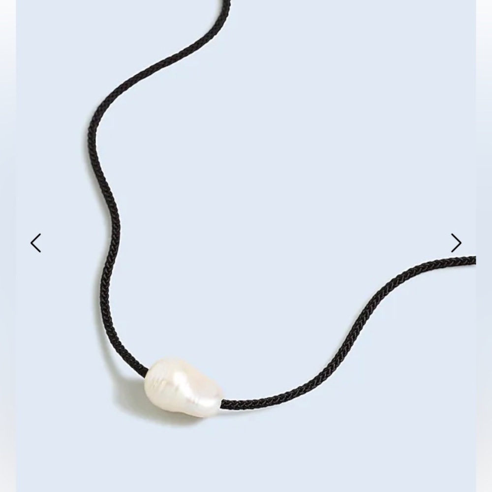 Madewell freshwater single pearl cord necklace
